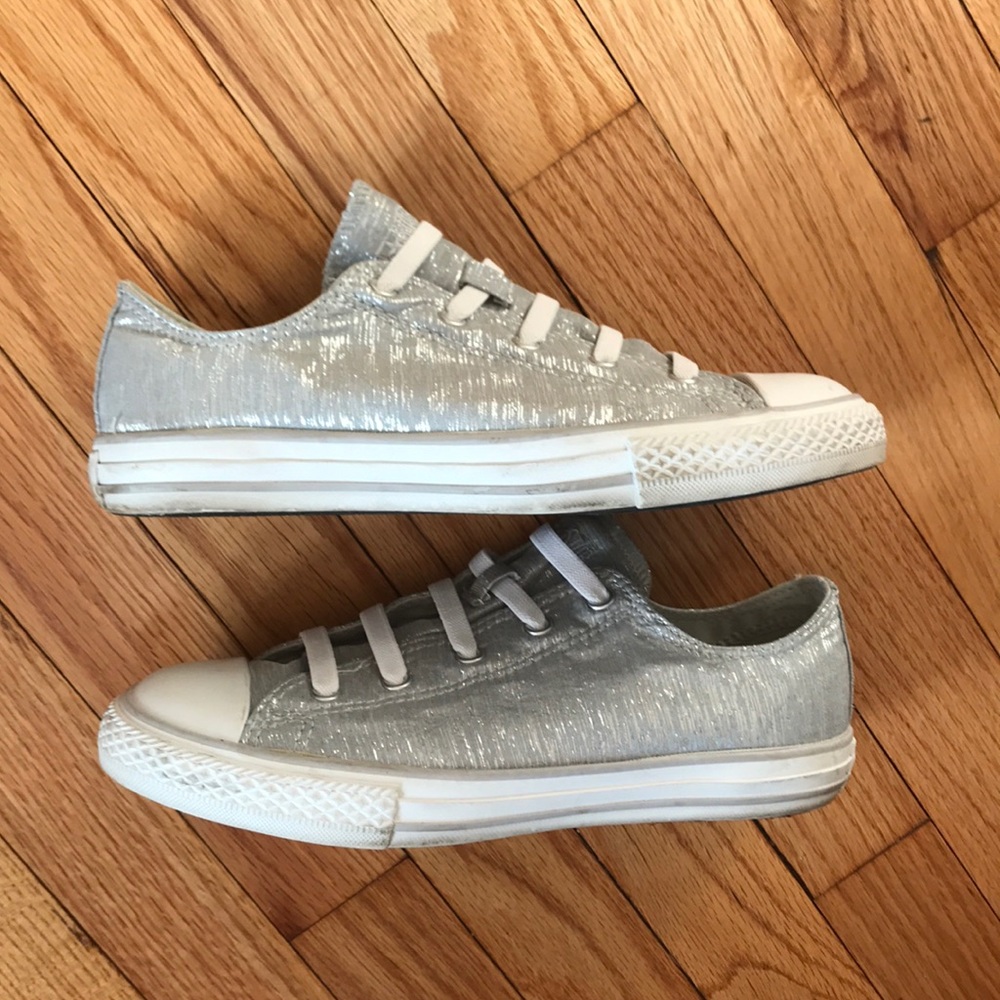 Converse Metallic Shiny Hologram Straps iridescence athletic Fashion sneakers 8